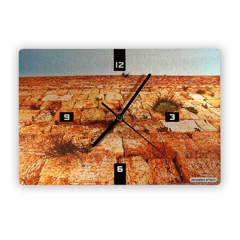 שעון קיר הכותל מבט מלמטה - אופק ורטמן מתנות ישראליות מקוריות