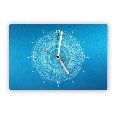שעון קיר מנדלה רקע כחול טורקיז - אופק ורטמן מתנות ישראליות מקוריות