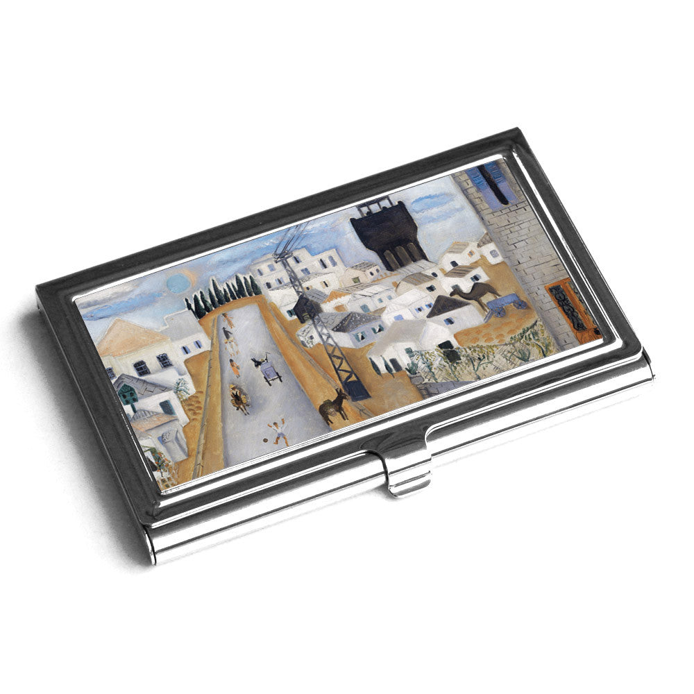 קופסא לכרטיסי ביקור / אשראי - רחוב בלפור תל אביב - ראובן רובין - אופק ורטמן מתנות ישראליות מקוריות