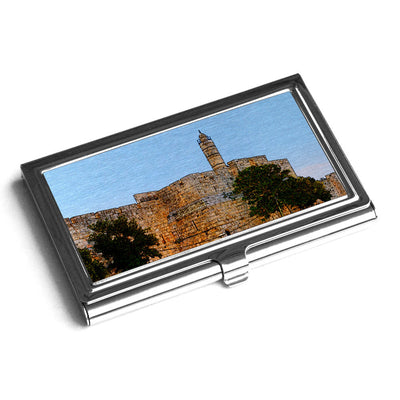 קופסא לכרטיסי ביקור / אשראי - מגדל דוד - אופק ורטמן מתנות ישראליות מקוריות
