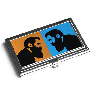 קופסא לכרטיסי ביקור / אשראי - הרצל (כחול כתום) - אופק ורטמן מתנות ישראליות מקוריות