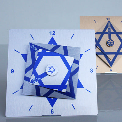 שעון השכבות ( סינדרלה) דגם: מגן דוד - אופק ורטמן מתנות ישראליות מקוריות