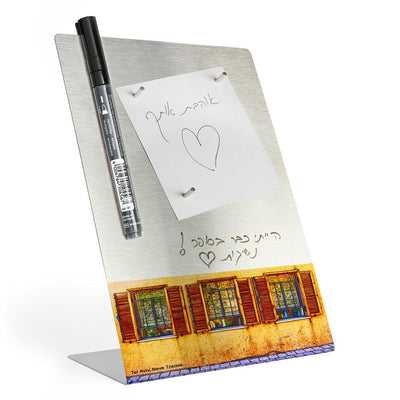 לוח הודעות מחיק שולחני - 3 חלונות בנוה צדק ת"א - אופק ורטמן מתנות ישראליות מקוריות