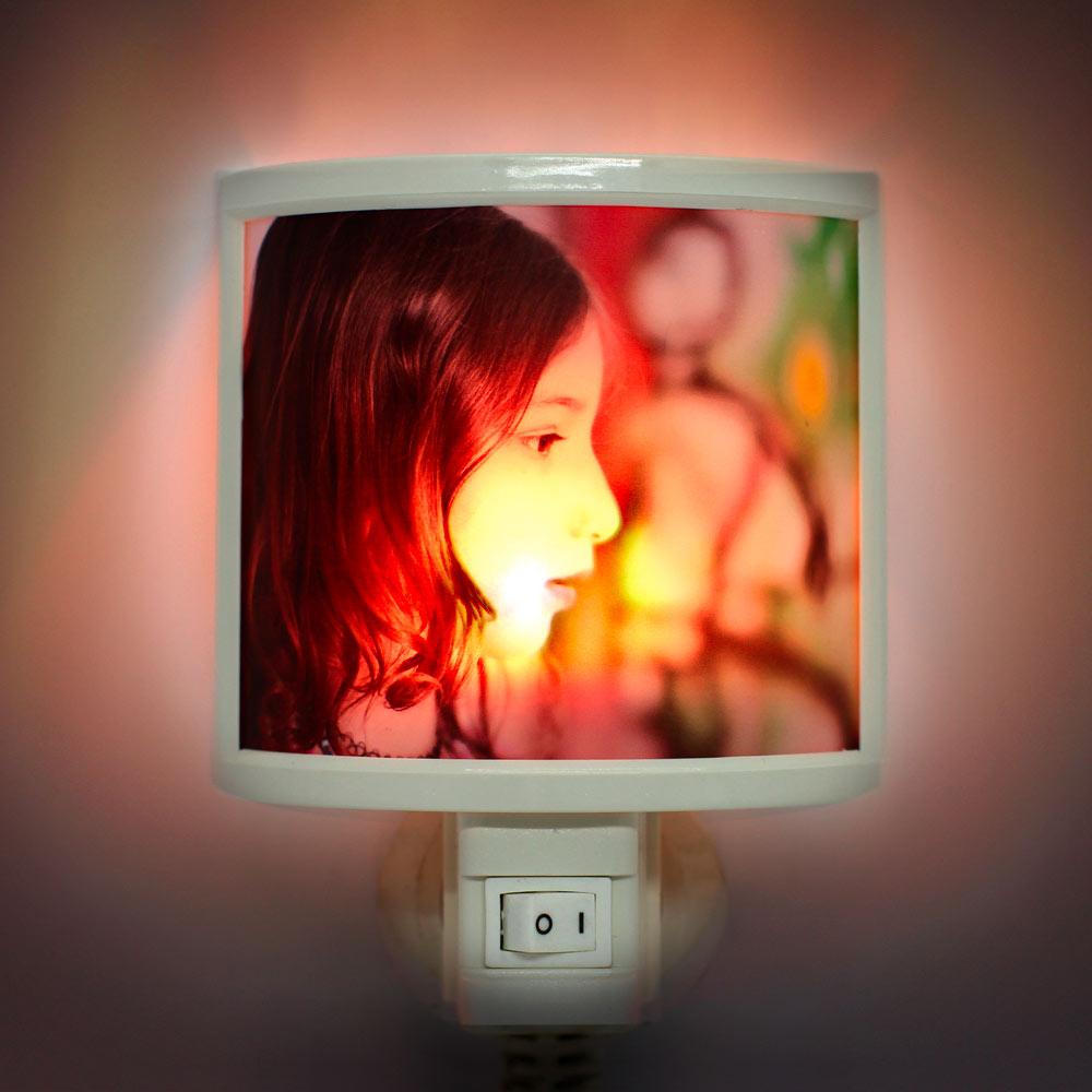 מנורה אהיל תמונה | מנורה לתמונה | מנורת לילה עם תמונת הילד