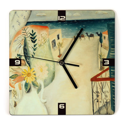 שעון קיר מעוצב מראה מחלוני של הצייר ראובן רובין
